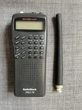RADIO SHACK PRO-76 HAND HELD WEATHER RADIO SCANNER 200 CHANNELS TESTED WORKING