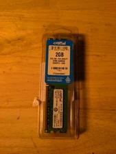 Crucial PC2-5300 2 GB DIMM 667 MHz DDR2 SDRAM Memory (CT25672AA667)