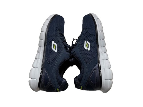 Skechers Track Leshur Herren Wandern Schnürschuhe Mesh Größe 9,5 Memory Foam Blau - Bild 8 von 12