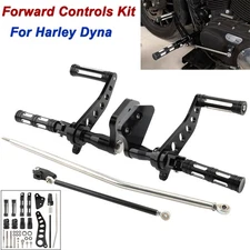Aluminum Forward Controls Foot Pegs Kit For Harley Dyna Low Rider FXDL 2001-2017