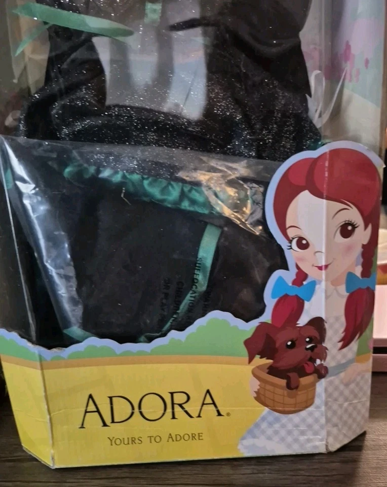 2011 El Mago de Oz Adora La Bruja Malvada Muñeca 18" Warner Bros. Nuevo Daño Caja Foto 3 de 4