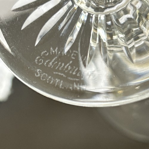 Edinburgh Crystal Star Of Edinburgh Patt Cut Crystal Glass Sherry/ Port Glasses - Picture 24 of 24