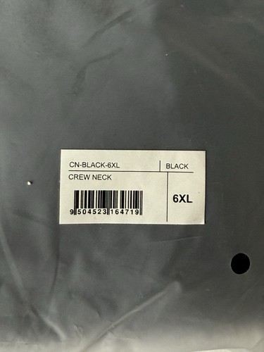 Camiseta negra Built Different cuello redondo mezcla de algodón suave para hombre talla 6XL NUEVA CON ETIQUETAS - Imagen 3 de 3