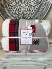 Pottery Barn Kids Heritage Santas FULL/QUEEN Quilt NWT OB READ