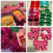 Huge Lot of 37 Valentine's Day Party Favors for Kids Heart Sunglasses Bundle