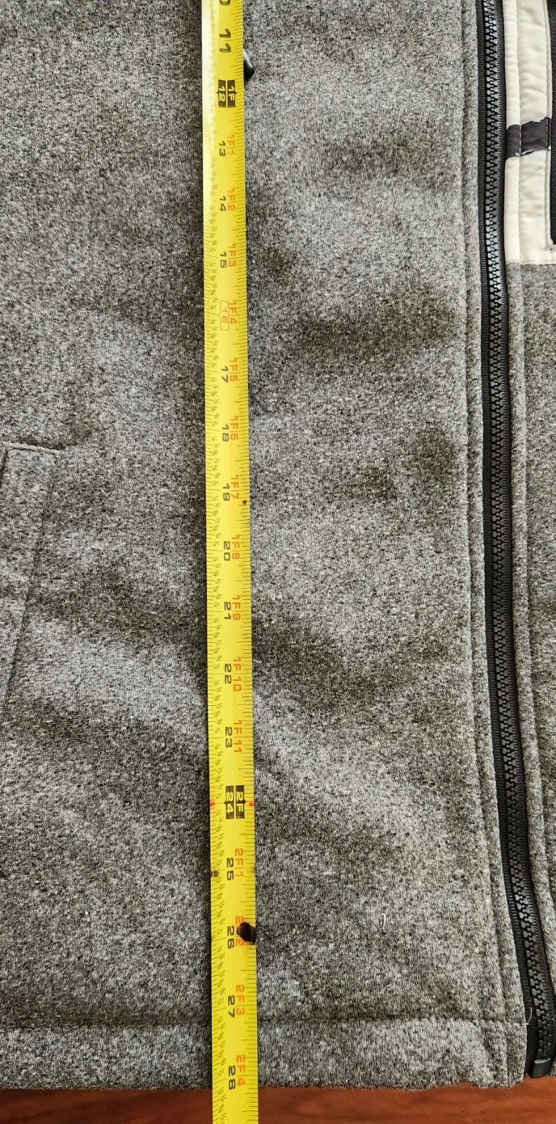 Le Tigre Collection Men's Hooded Jacket Size M Black Gray Full Zip Colorblock - product detail image 8