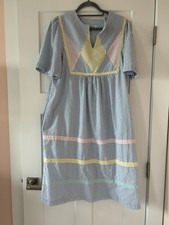 Styled by Saybury Women  s vintage seersucker house dress size M