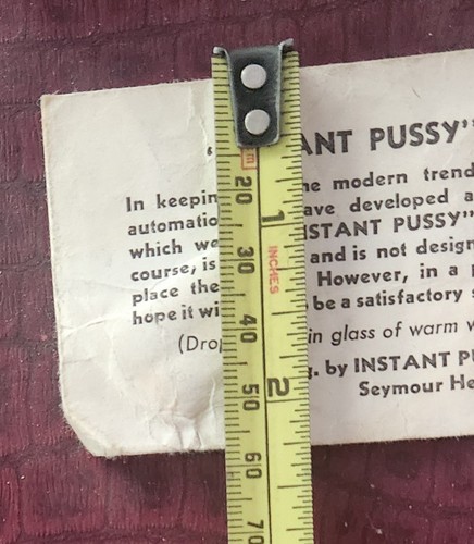 Old Vintage 1970s Humorous Novelty INSTANT PUSSY Tablet Packet Seymour Heirs - Picture 4 of 4