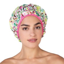 Reusable Shower Cap  Bath Cap  Lined, Oversized Waterproof Shower Caps Large