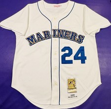 Authentic Ken Griffey Jr. #24 Mitchell Ness 1989 Seattle Mariners Jersey 46