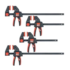 BESSEY Trigger Clamp Set Containing 2 Each of EHKM06 and EHKM12 (4-Piece) RES4PK