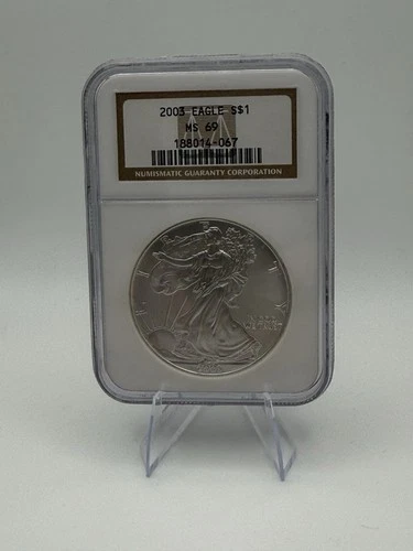2003 American Eagle Silver MS69 NGC