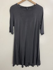 Eileen Fisher Viscose Jersey Dress XS Lagom Lagenlook Quiet Luxury Flowy Stretch