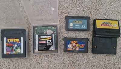 5 Gameboy GBA Spiele | Pokemon Pinball | DS Lite Advance | Guter Zustand  