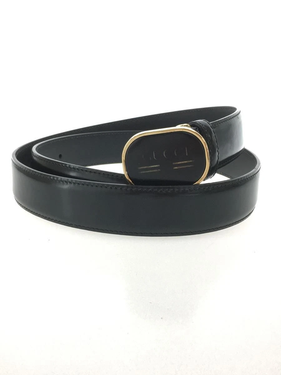 Ceinture GUCCI cuir BLK homme 547754 gravure délavée