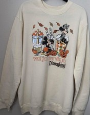 NEW 2025 Mickey  Minnie Pumpkin Spice Everything Nice Sweatshirt Size XS