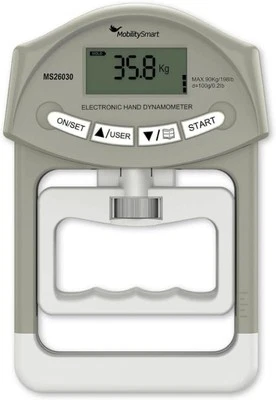 MOBILITY SMART Digital Hand Dynamometer – Grip Strength Tester for Adults Rehab Physiotherap...
