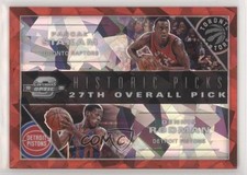 2019 Contenders Optic Red Cracked Ice Prizm Dennis Rodman Pascal Siakam HOF 7y2