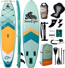 Stand up Paddle Boards with Premium Accessories, Wide Stable SUP Paddle Board De