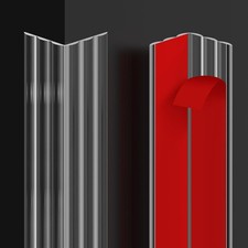 Wall Corner Protector Clear Soft Self Adhesive Guard Furniture Door 1.18x4 FT