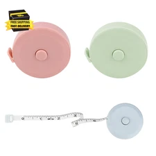 3 Pack Retractable Tape Measure Measuring Tape for Body Sewing Tape Soft Tape Me