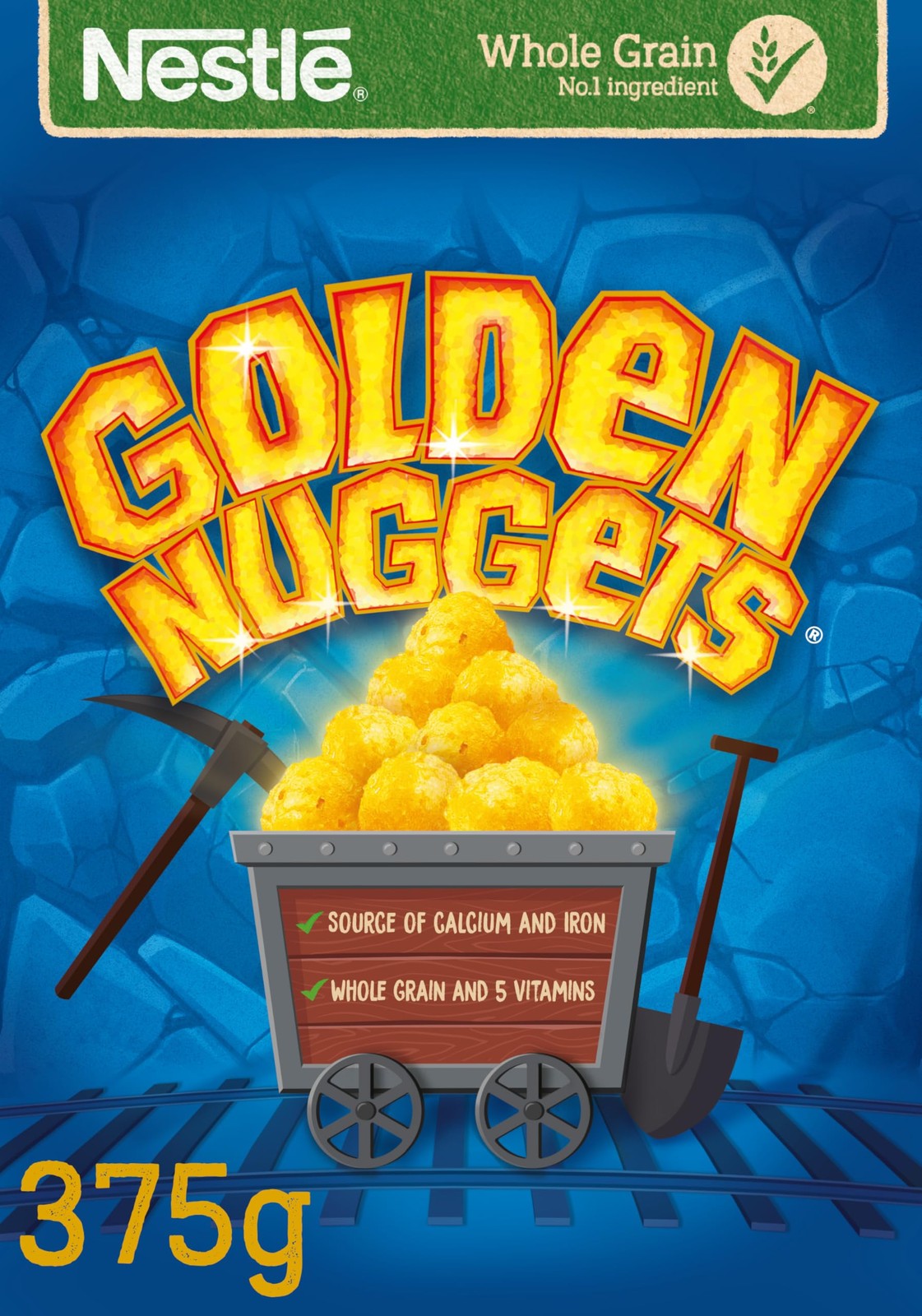 Nestlé Golden Nuggets Cereal, 375g 375 g (Pack of 1), White