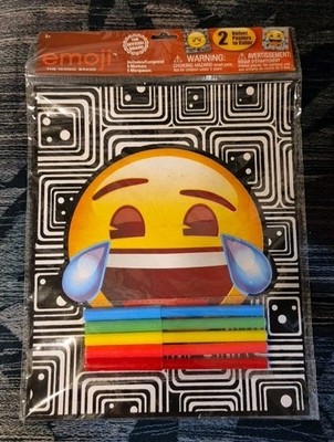 New Emoji Velvet Art Poster Set Tears of Joy & Nerd Face