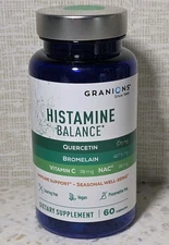 Granions Histamine Balance Complex Quercetin Bromelain NAC Vitamin C 60 Capsules