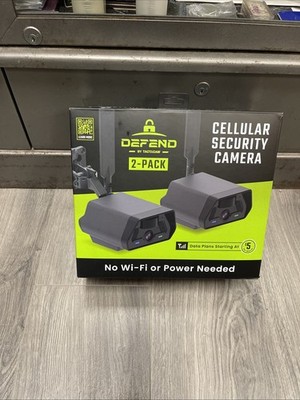 Defend by Tactacam Cellular Security Camera 2-Pack NEW Factory Sealed In Box