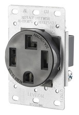 Leviton R10-00278-S00 30A 125/250V Industrial Grade Flush Mounting Receptacle