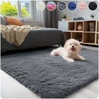 Shaggy Area Rugs Indoor Fluffy Rooms Floor Mat Bedside Hallway Entryway Door Mat