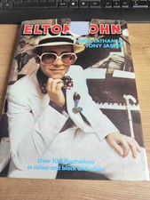 ELTON JOHN BY DICK TATHAM & TONY JASPER 1976 HARDBACK -DUST JACKET TORN