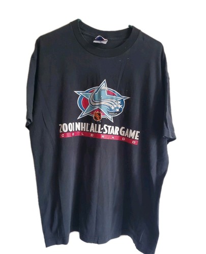 2001 NHL All Star Game Colorado Vintage T Shirt Mens Large blk - Picture 1 of 6