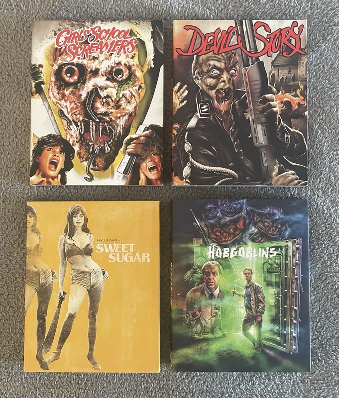 Vinegar Syndrome Blu-Ray Lot (4) with Limited Edition Slipcovers RARE HORROR OOP