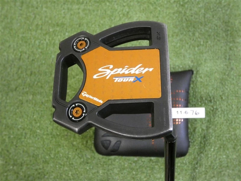 Паттер TaylorMade 2025 Spider Tour X черный No3 35 дюймов с чехлом для головки Super Stroke - Изображение 2 из 4