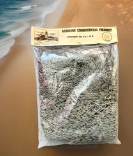 New in Bag - Vintage Genuine Commercial Fishing Net - Fishnet 5x10 Ft - NOS