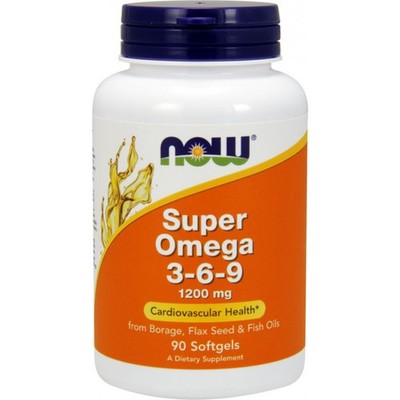 NOW Foods Super Omega 3-6-9, 1200mg - 90 Weichkapseln