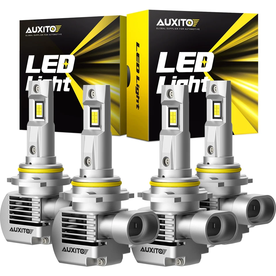 AUXITO 9005 9006 LED Headlight Bulbs Kit High Low Beam 40000LM 6000K 360 Bright - Imagem 2 de 4