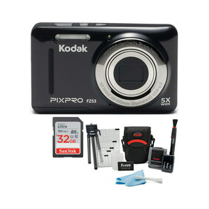 Kodak PIXPRO Zoom convivial FZ53 16 MP 5X Zoom optique 2.7 32GB Ensemble