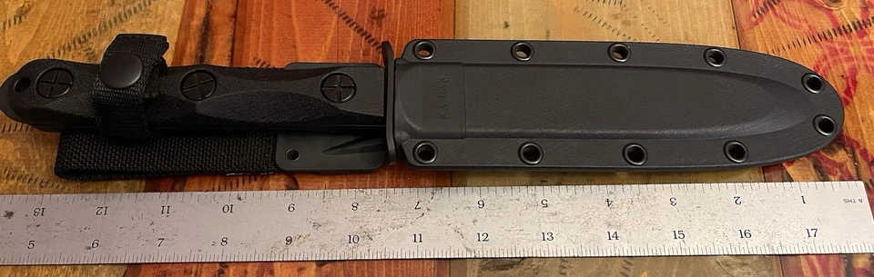 Kabar John EK Commando Dagger Knife Fixed Blade Full Tang 1095 Crovan EK44 USA - Image 3 of 4