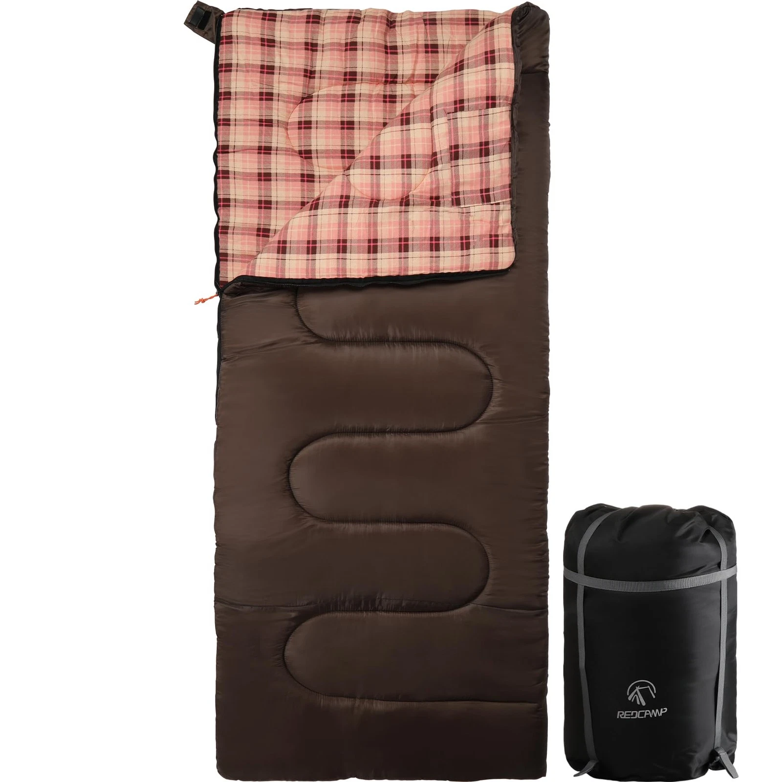 REDCAMP Cotton Sleeping Bag for Adult, Flannel Compact Sleeping Bag for Camping
Opens in a new windo