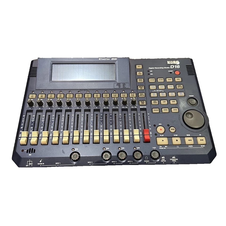 KORG D16 Digital Multi Track 16-Track Recorder Audio Studio Tested Japan - Image 2 of 4