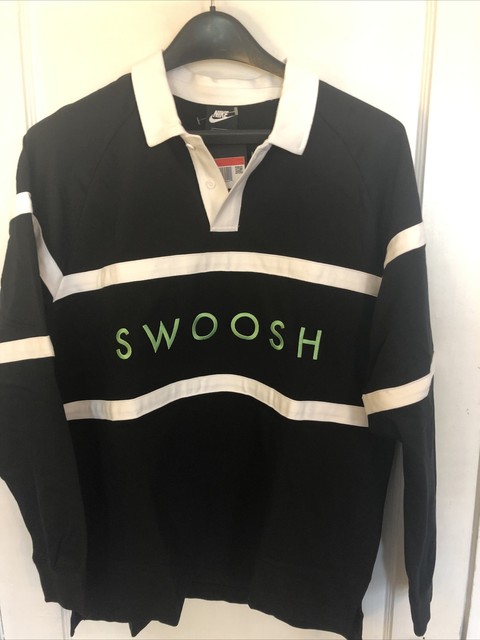 black nike swoosh shirt