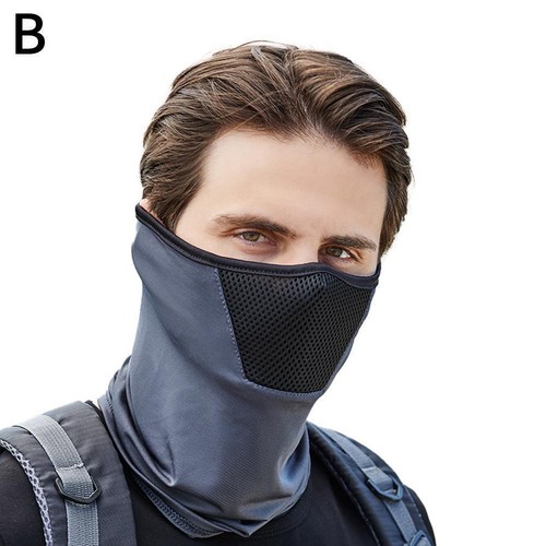Maschera integrale traspirante passamontagna moto sciarpa ciclismo copricapo I0Z3 - Foto 14 di 15