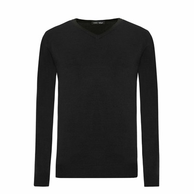 tesco black v neck jumper