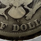 1909 S 50c Barber Half Dollar Coin FS-501 Inverted Mint Mark Variety Good / VG
