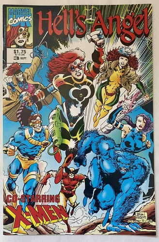 Marvel Comics Hells Angel #3 #4 1992 Night Thrasher #9 1994 Moon Knight #60 1994 - Imagen 8 de 9