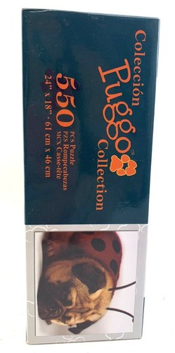 PUG Puzzle ~ Puggo Collection~Lady Pug 550 Piece Jigsaw Puzzle NEW sealed box - Picture 2 of 5