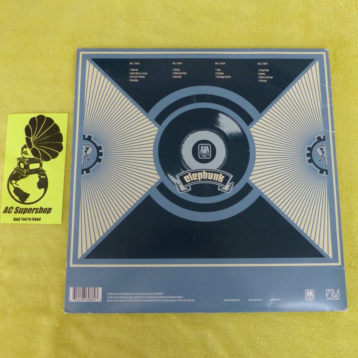 The Black Eyed Peas Elephunk 2003 -- LP Record Vinyl Album 12