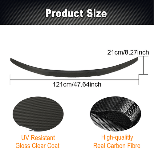 Fit for BMW E82 120i 125i 128i 135i M Coupe 07-12 Rear Trunk Spoiler Wing Carbon - Bild 7 von 14